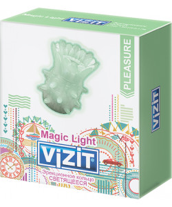 Кольцо эрекционное VIZIT Pleasure Magic Light Светящееся