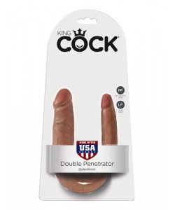 PipeDream King Cock Double Penetrator Фаллоимитатор реалистик двусторонний загар Артикул: 551322 PipeDream King Cock Double Penetrator Фаллоимитатор реалистик двусторонний загар Артикул: 551322