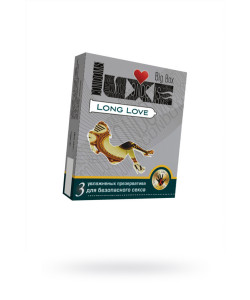 ПРЕЗЕРВАТИВЫ LUXE BIG BOX LONG LOVE 40% ДОЛЬШЕ, 18 СМ., №3, 3 шт.
