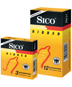 Презервативы SICO Ribbed Ребристые 3 шт.