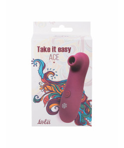 ВАКУУМНО-ВОЛНОВОЙ СТИМУЛЯТОР TAKE IT EASY ACE WINE 9020-01LOLA