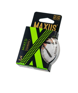 Презервативы Maxus Mixed, набор, латекс, пластиковый кейс, 3 шт. 18 см