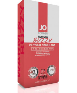 JO41216 Клиторальный гель с контрастом температур и вибрацией JO WARM & BUZZY, 10 мл