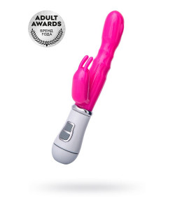 Вибратор с клиторальным стимулятором TOYFA A-Toys, TPE, розовый, 20 см  761022