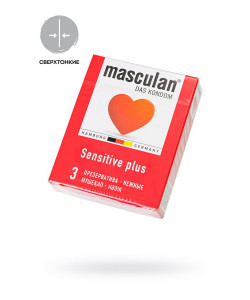 Презервативы Masculan, classic 1, нежные, 18,5 см, 5,3 см, 3 шт.