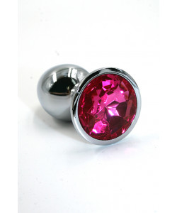 KL-AL002S Анальная пробка "Small"из аллюминия dark pink