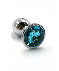 KL-AL005S Анальная пробка "Small"из аллюминия light blue