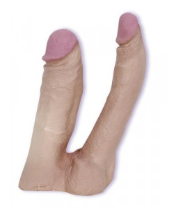 Двойной фаллоимитатор-насадка с вибрацией Natural Double Penetrator, 18 см. DOC JOHNSON Двойной фаллоимитатор-насадка с вибрацией Natural Double Penetrator, 18 см. DOC JOHNSON