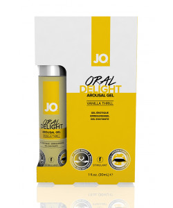 JO40480 Стимулирующий гель для оральных ласк с десенсибилизацией Oral Delight - Vanilla Thrill ванильный 30