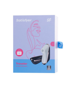 Вакуумно-волновой стимулятор клитора Satisfyer Traveler, силикон, баклажан, 10,7 см