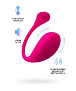 Виброяйцо LOVENSE Lush 3, силикон, розовый, 18 см