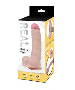 RP10008 Реалистичный фаллоимитатор REAL с мошонкой на присоске, PVC, 23x4,5 см. RP10008 Реалистичный фаллоимитатор REAL с мошонкой на присоске, PVC, 23x4,5 см.