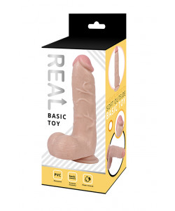 RP10012 Реалистичный фаллоимитатор REAL с мошонкой на присоске, PVC, 21x4,5 см. RP10012 Реалистичный фаллоимитатор REAL с мошонкой на присоске, PVC, 21x4,5 см.