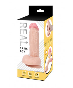 RP10029 Реалистичный фаллоимитатор REAL с мошонкой на присоске, PVC, 17,5х4 см. RP10029 Реалистичный фаллоимитатор REAL с мошонкой на присоске, PVC, 17,5х4 см.