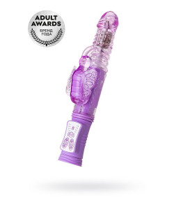 Вибратор с клиторальным стимулятором TOYFA A-Toys Serk High-Tech fantasy, TPE, фиолетовый, 24,5 см