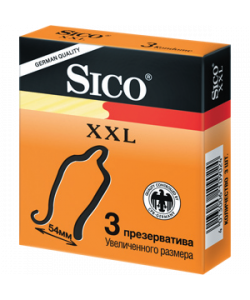 Презервативы SICO XXL Увеличенного размера 3 шт