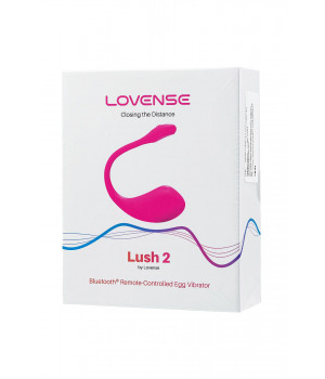 Виброяйцо LOVENSE Lush 2, силикон, розовый, 18 см