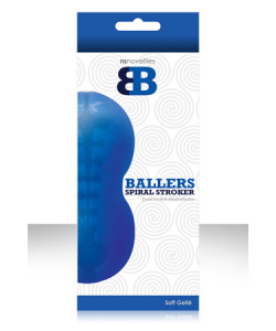Мастурбатор BALLERS SPIRAL STROKER синий