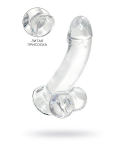 762005 РЕАЛИСТИЧНЫЙ ФАЛЛОИМИТАТОР A-TOYS BY TOYFA CRYST, TPE, ПРОЗРАЧНЫЙ, 15 СМ