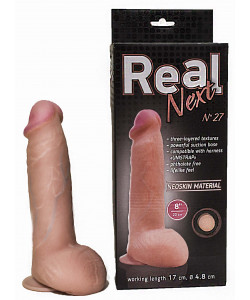 ФАЛЛОИМИТАТОР "REAL NEXT" № 27 НА ПРИСОСКЕ, L 170 мм D 48 мм арт. 562703 ФАЛЛОИМИТАТОР "REAL NEXT" № 27 НА ПРИСОСКЕ, L 170 мм D 48 мм арт. 562703