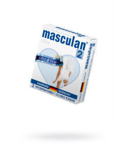 309 ПРЕЗЕРВАТИВЫ MASCULAN, ULTRA 2, ОСОБО ТОНКИЕ, 19 СМ, 5,3 СМ, 3 ШТ.( ULTRA FINE № 3)