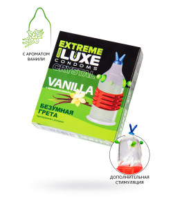 746/1 ПРЕЗЕРВАТИВЫ LUXE, EXTREME, «БЕЗУМНАЯ ГРЕТА», ВАНИЛЬ, 18 СМ, 5,2 СМ, 1 ШТ.
