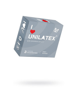 3018 ПРЕЗЕРВАТИВЫ UNILATEX, RIBBED, ЛАТЕКС, РЕБРИСТЫЕ, 19 СМ, 5,4 СМ, 3 ШТ.